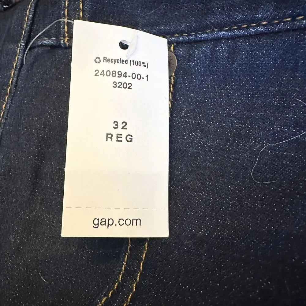 GAP 1969 Jean Women 32 R Dark Wash Stretch Mid Rise Gap For Good True Skinny NWT